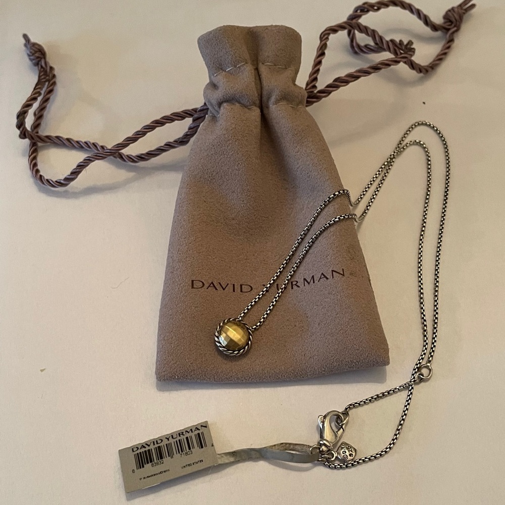 David Yurman Châtelaine Necklace with Gold Dome